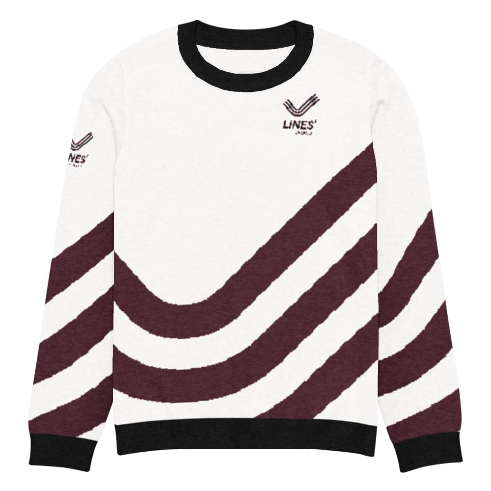 Knitted crew neck sweater