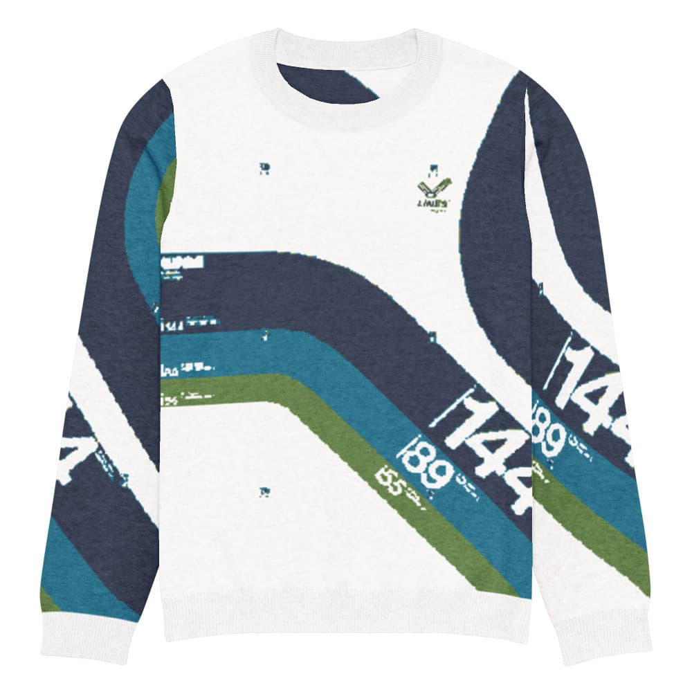 Knitted crew neck sweater